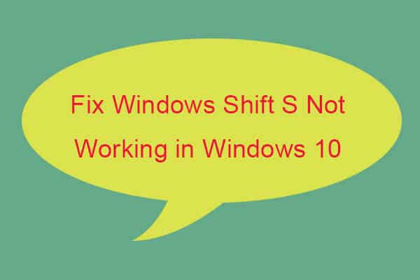 Windows Shift S Not Working ventsmagazines.co.uk