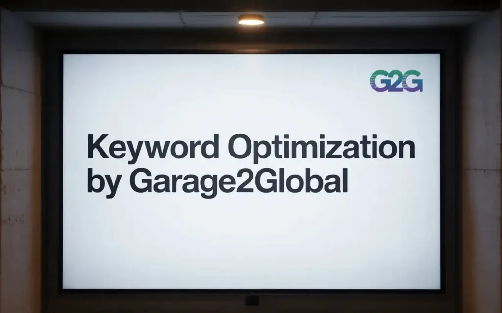 Keyword Optimization by Garage2Global Ventsmagazines.co.uk