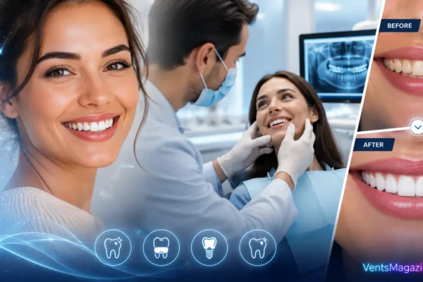 A beautiful and confident smile after a personalized BrassSmile smile makeover treatment.